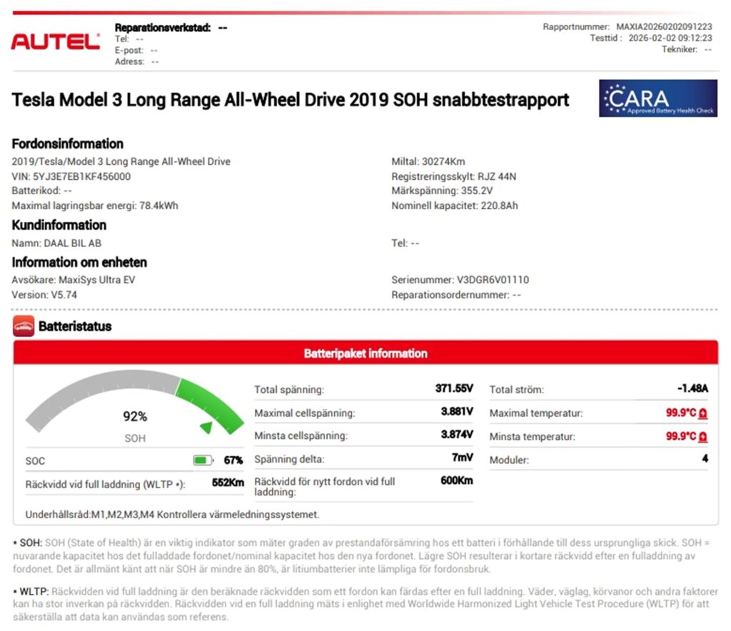 Tesla Model 3 LONG RANGE AWD 440HK 75kWh PANO P-VÄRM B-KAM DRAG