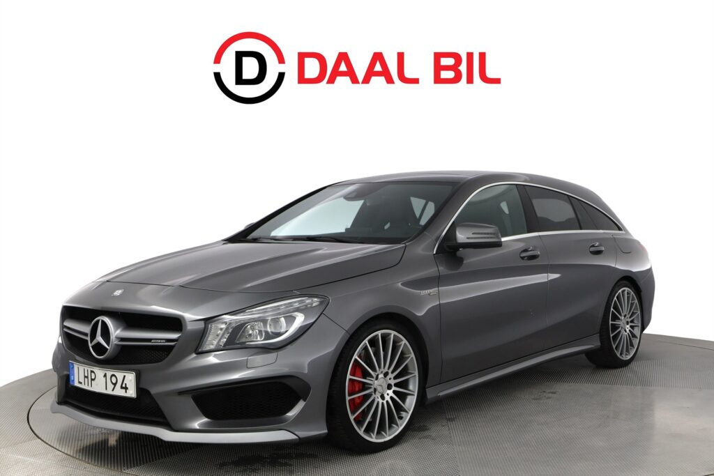 Mercedes-Benz CLA 45 AMG SB 4M 360HK PANO H/K® SKALSTOLAR B-KAM NAV MINNE