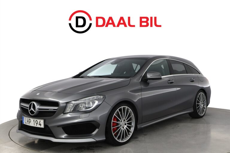 Mercedes-Benz CLA 45 AMG SB 4M 360HK PANO H/K® SKALSTOLAR B-KAM NAV MINNE