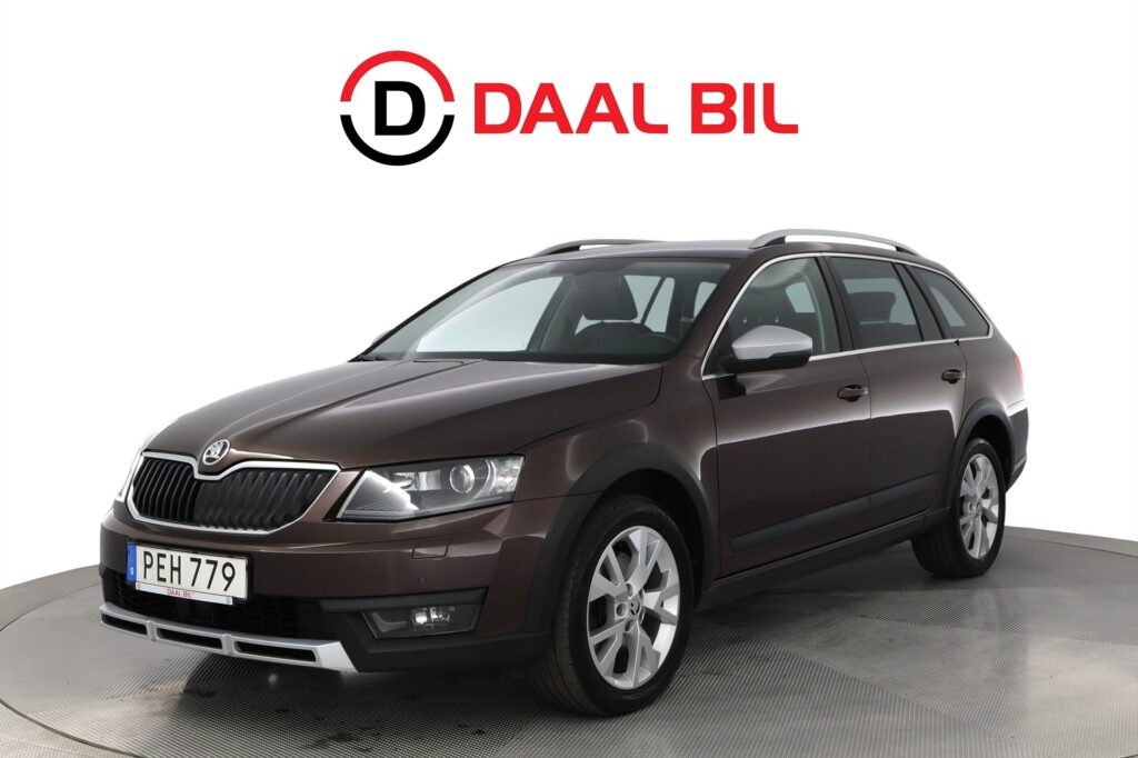 Škoda Octavia Scout 2.0 TDI 4x4 184HK PREMIUM DRAG VÄRMARE CANTON® B-KAMERA